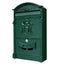 Cutie postala, metalica, pentru exterior, dimensiuni 410x260x90mm, cu deschidere frontala, verde