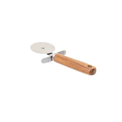Cutit pentru pizza cu maner din lemn, lungime 20.5 cm, diametru 6.5 cm