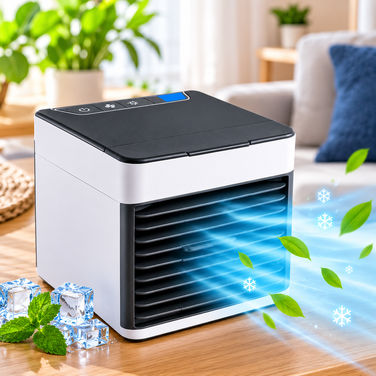 Aparat De Aer Conditionat FOXMAG24, Cu Functie De Racire, Umidificare Si Purificare A Aerului, Gri/Alb