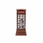 Decoratiune Craciun cabina telefonica luminoasa si muzicala, 25 cm, USB/baterii