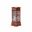 Decoratiune Craciun cabina telefonica luminoasa si muzicala, 25 cm, USB/baterii