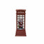 Decoratiune Craciun cabina telefonica luminoasa si muzicala, USB/baterii, 25cm