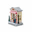 Decoratiune Craciun casuta cu dulciuri, muzicala, luminoasa, USB/baterii, 22cm