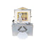 Decoratiune Craciun casuta cu dulciuri, muzicala, luminoasa, USB/baterii, 22cm