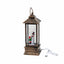 Decoratiune Craciun felinar luminos si muzical cu 8 melodii, alimentare USB si baterii