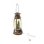 Decoratiune Craciun felinar luminos si muzical cu 8 melodii, alimentare USB si baterii
