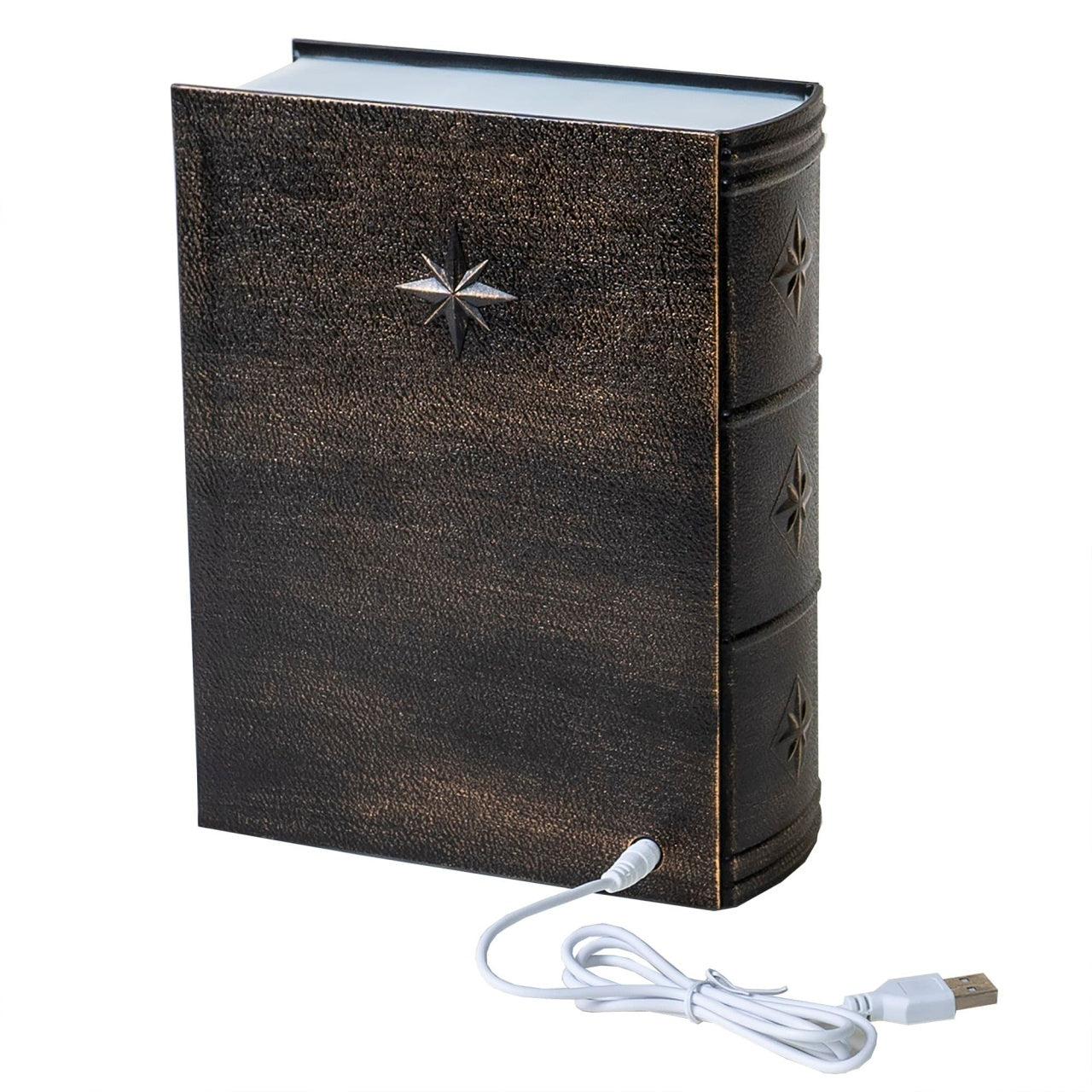 Decoratiune Craciun luminos muzical, alimentare USB sau baterii, 21.5 cm