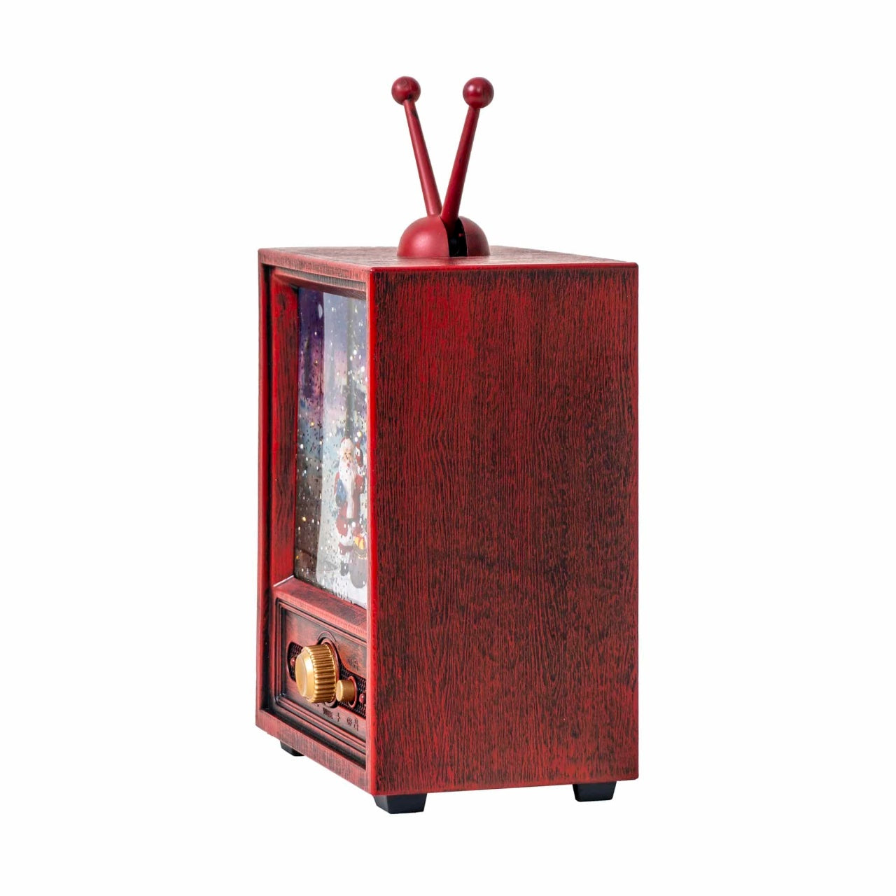 Decoratiune Craciun TV luminosa, muzicala, alimentare USB sau baterii
