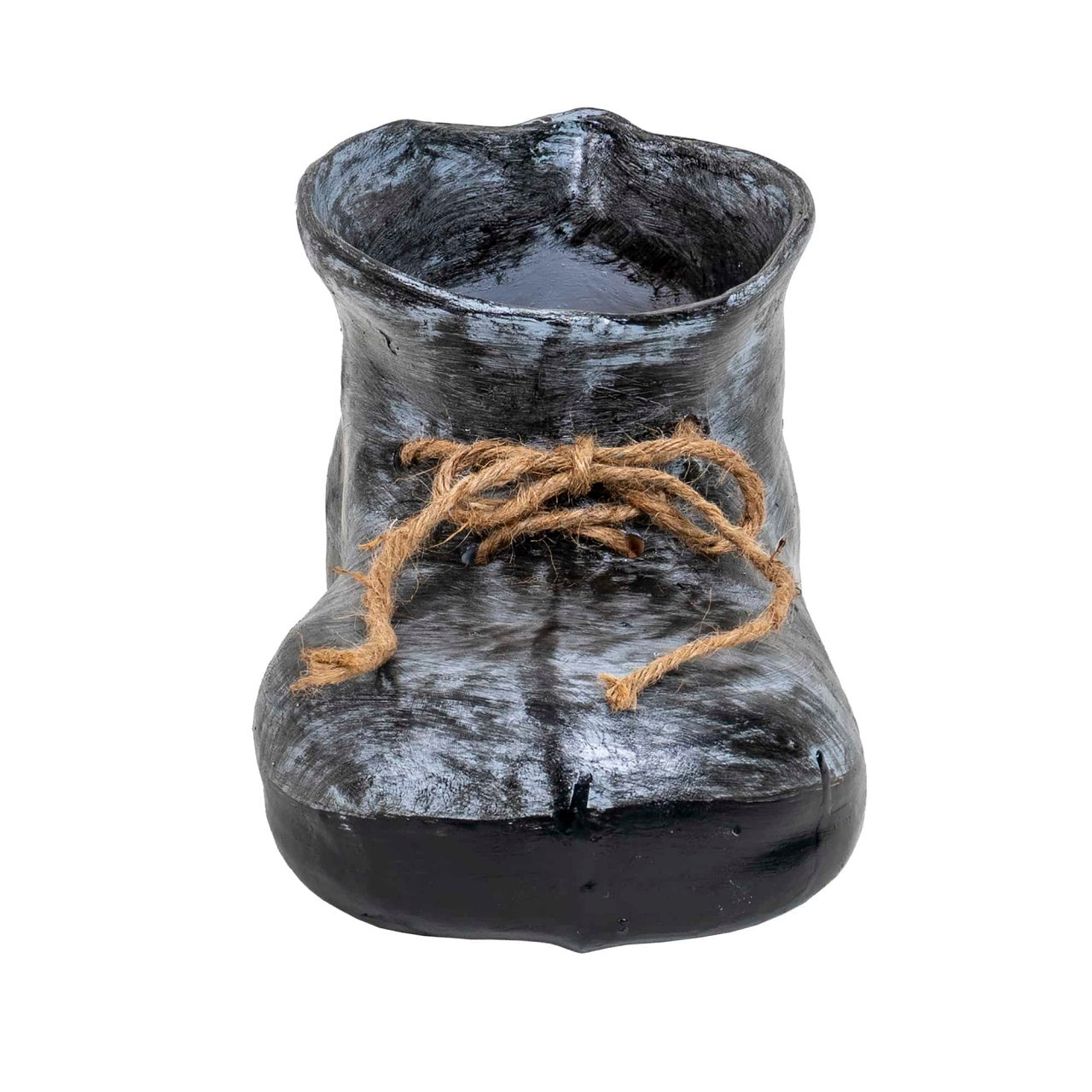 Decoratiune gradina ceramica bocanc mare cu suport flori 14.5x32 cm