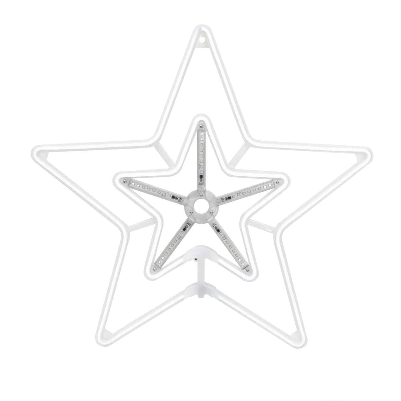 Decoratiune LED fereastra forma stea 57x55 cm lumini ambientale
