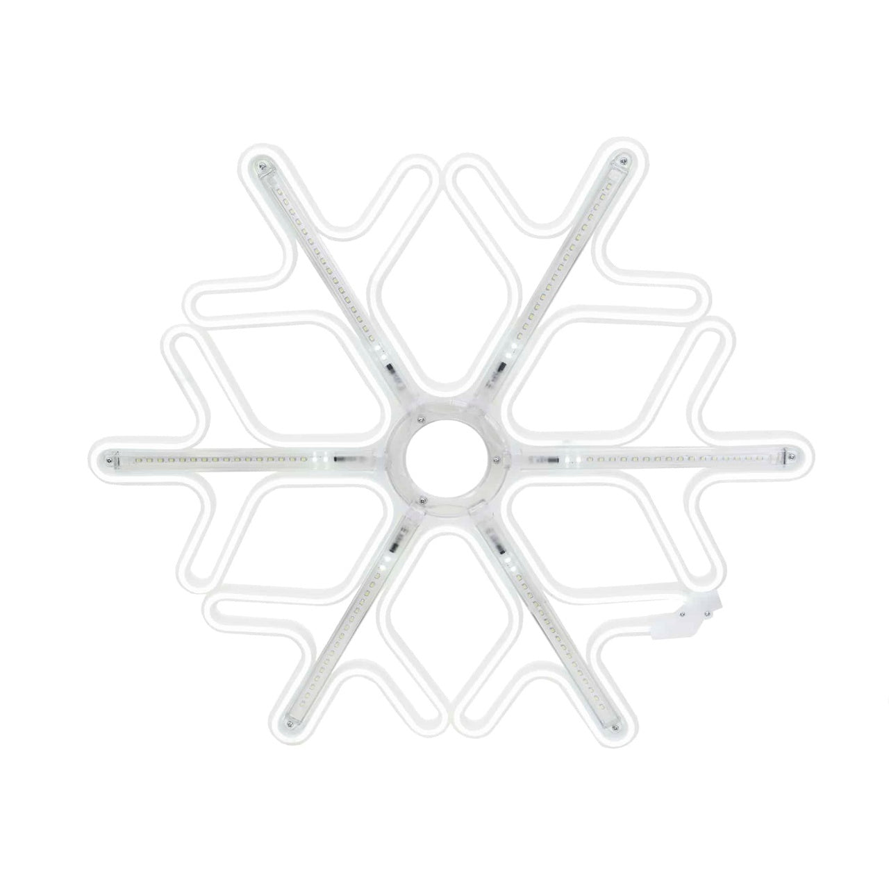 Decoratiune LED pentru fereastra, fulg de nea 50x59cm, lumina ambientala