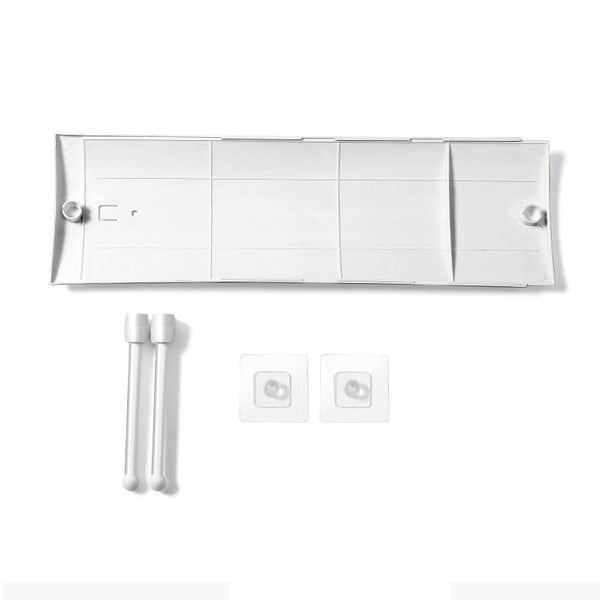 Deflector aer conditionat, protectie jet de aer rece, cu prindere ventuze, reglabil, alb