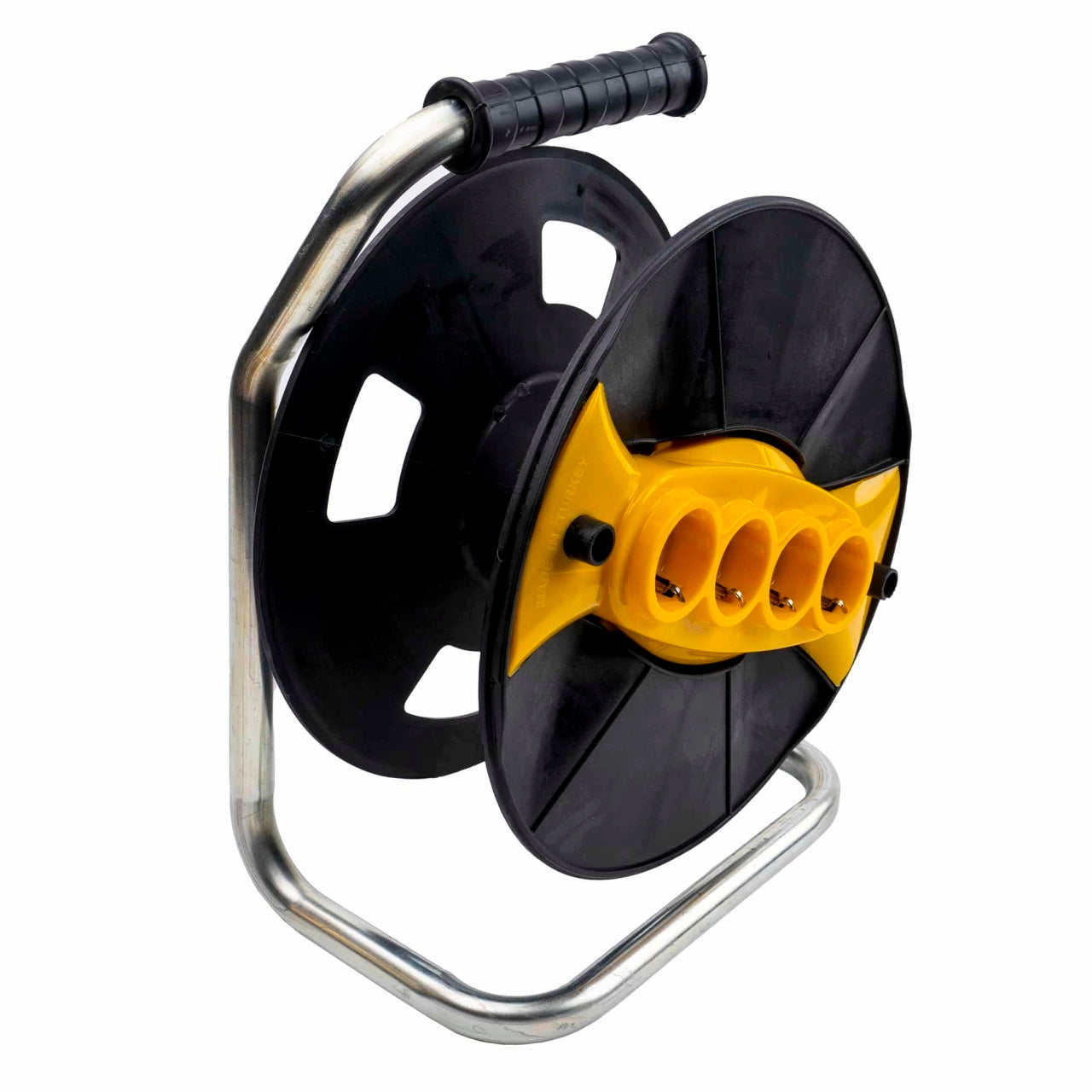 Derulator cablu cu tambur, 4 prize, fara cablu, 220V