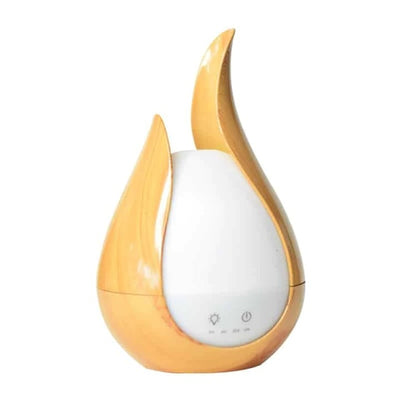 Difuzor aroma cu ultrasunete, lumini LED 7 culori, autonomie 6h, telecomanda, programabil, capacitate 200 ml, lemn deschis