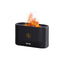 Difuzor aromaterapie si umidificator ultrasonic, cu efect de flacara, cablu USB, 180 ml, 17x10x7 cm