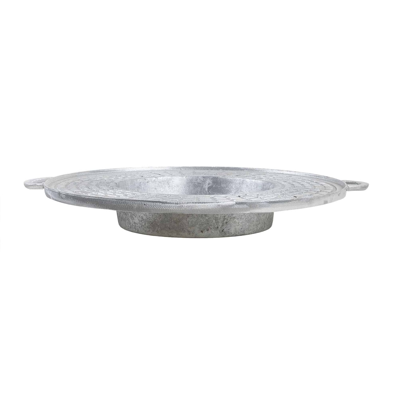 Disc aluminiu alimentar pentru gratar, diametru 50 cm, fix, culoare gri