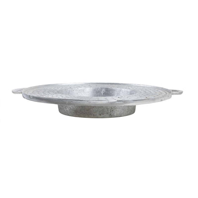 Disc aluminiu alimentar pentru gratar, diametru 50 cm, fix, culoare gri