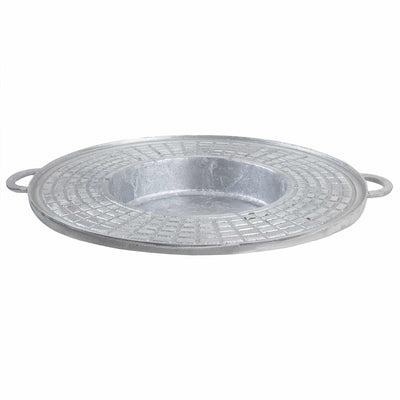 Disc aluminiu alimentar pentru gratar, diametru 50 cm, fix, culoare gri