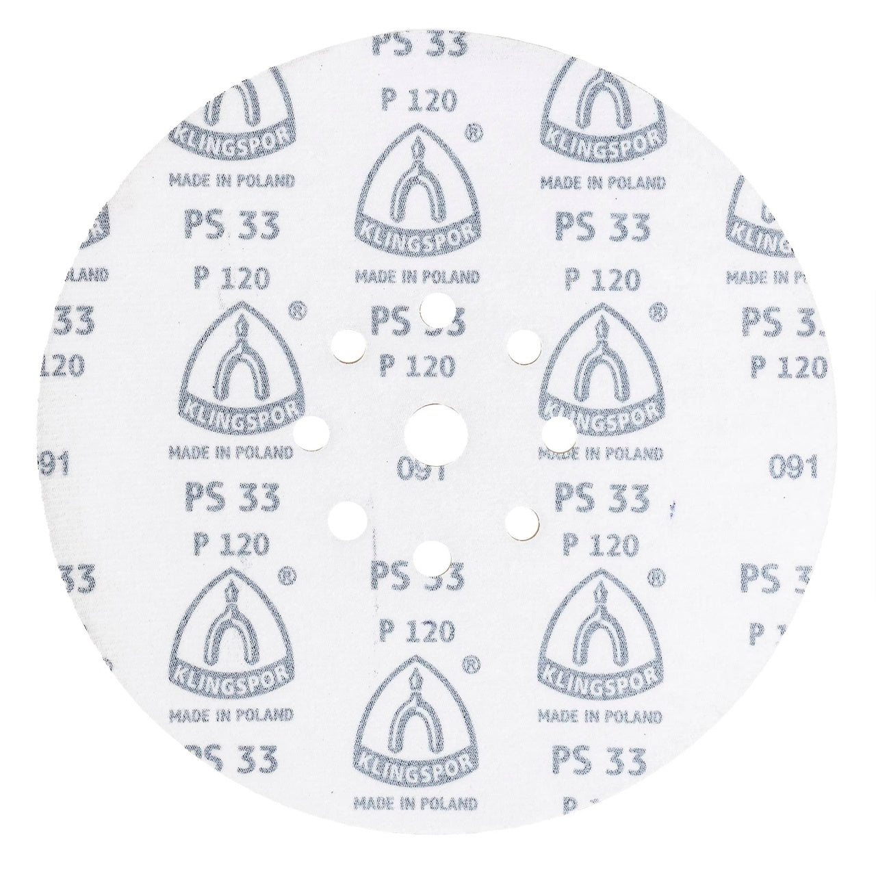 Disc autofixare pentru slefuitor, P120, 225mm, Klingspor PS 33 CK