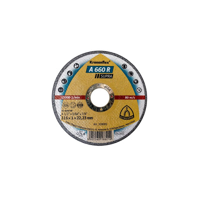 Disc debitare 115x22.23x1 mm pentru polizor unghiular, taiere otel si inox