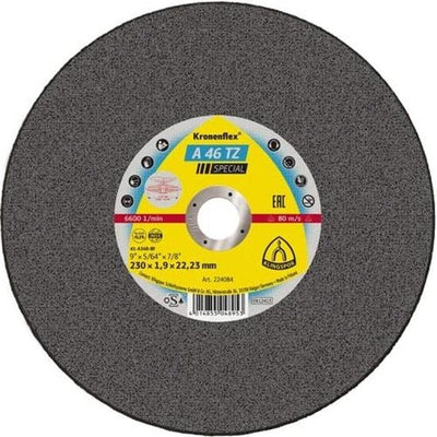 Disc debitare inox 230x1.9x22 mm pentru polizor unghiular, granulatie A46 TZ
