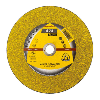 Disc debitare metal 230x3x22.23 mm pentru polizor unghiular, A24 Extra
