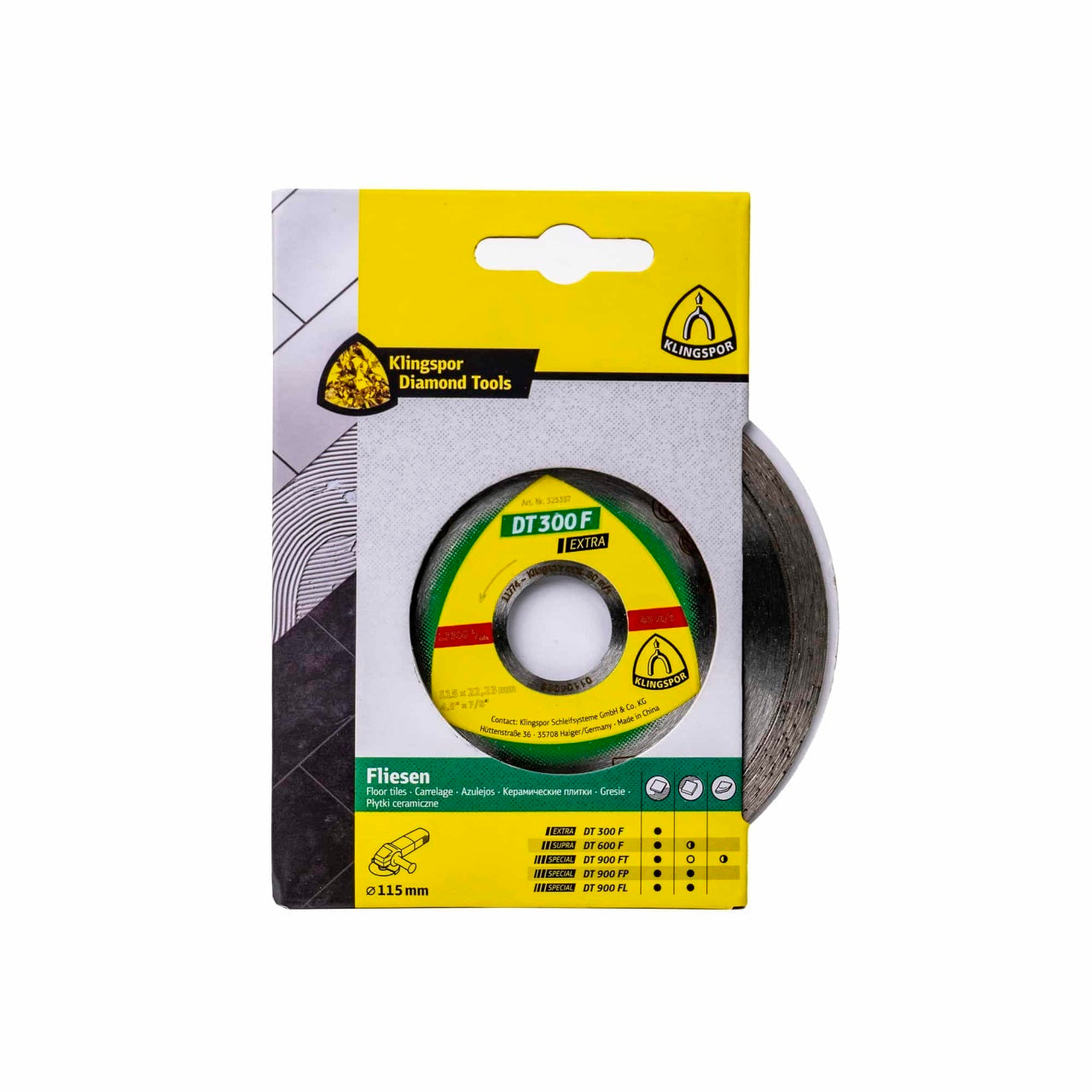 Disc diamantat de debitare 115 x 1.6 x 22.23 mm pentru placi ceramice