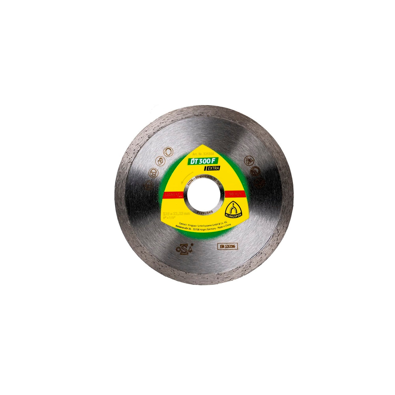 Disc diamantat de debitare 125x1.6x22.23mm pentru placi ceramice