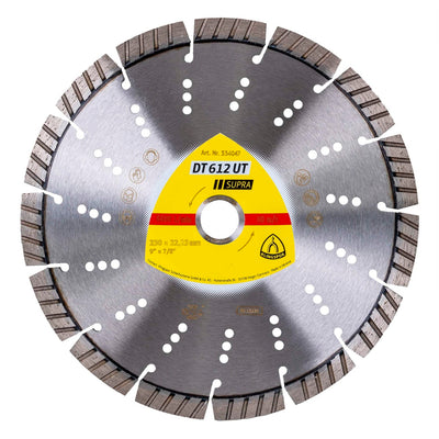 Disc diamantat de debitare 230x22.23mm cu segmente turbo pentru materiale dure