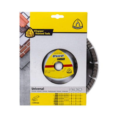 Disc diamantat de debitare 230x22.23mm cu segmente turbo pentru materiale dure