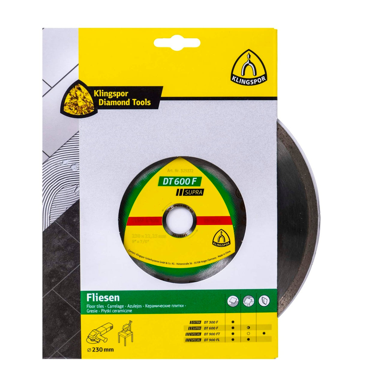 Disc diamantat de debitare 230x22.23mm pentru placi ceramice si feldspat