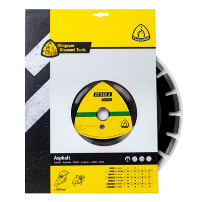 Disc diamantat de debitare 350x25.4mm, 21 segmenti pentru asfalt