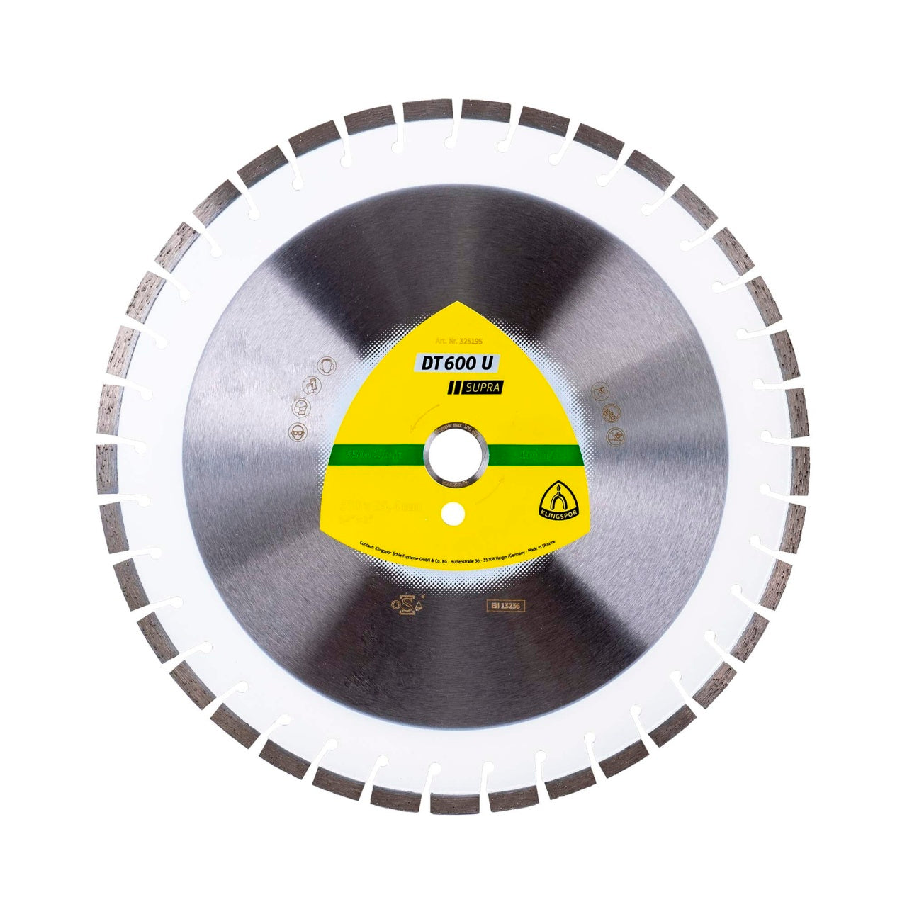 Disc diamantat de debitare 350x25.4mm cu 37 segmente, taiere precisa si rezistenta