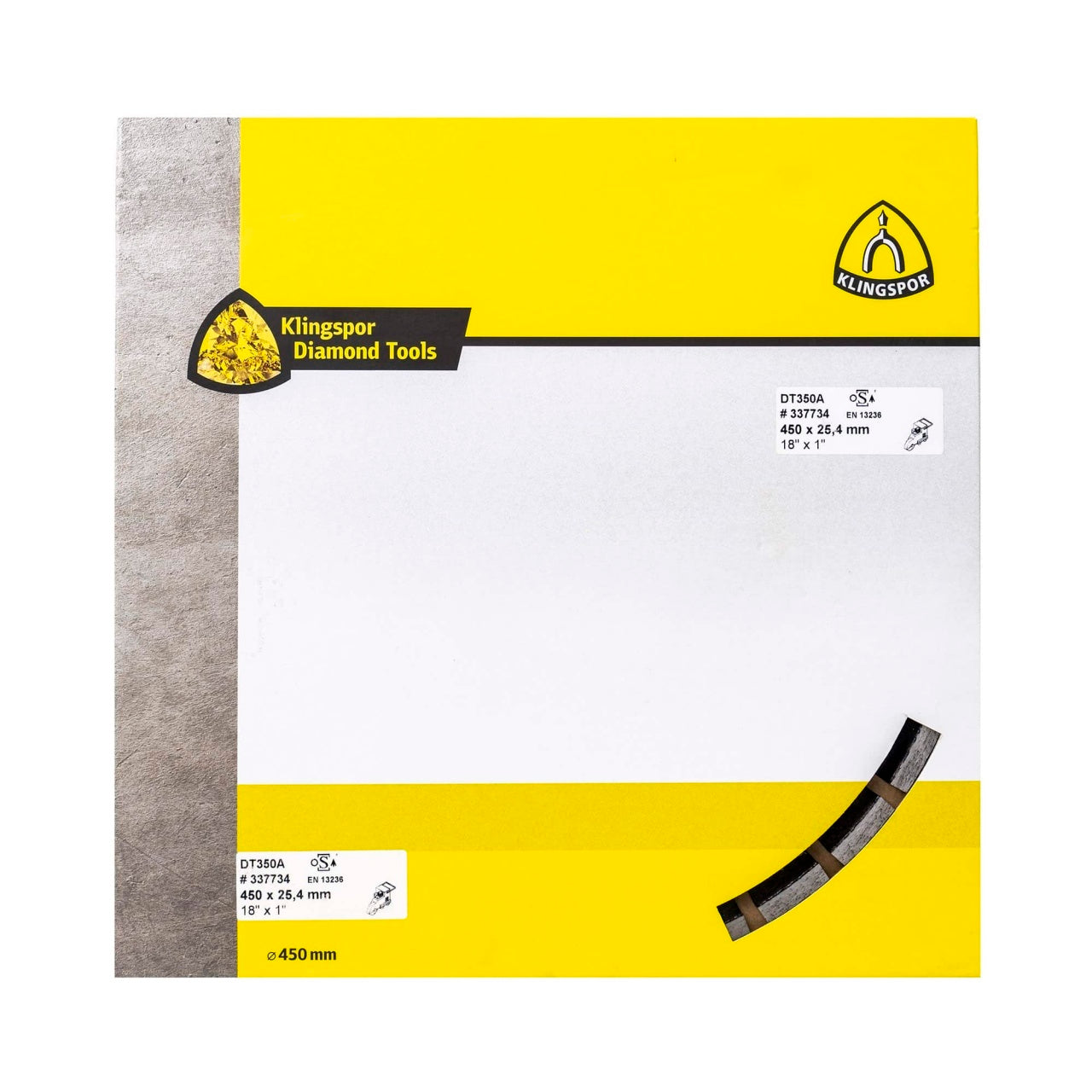 Disc diamantat de debitare 450x25.4 mm, 28 segmenti, pentru asfalt