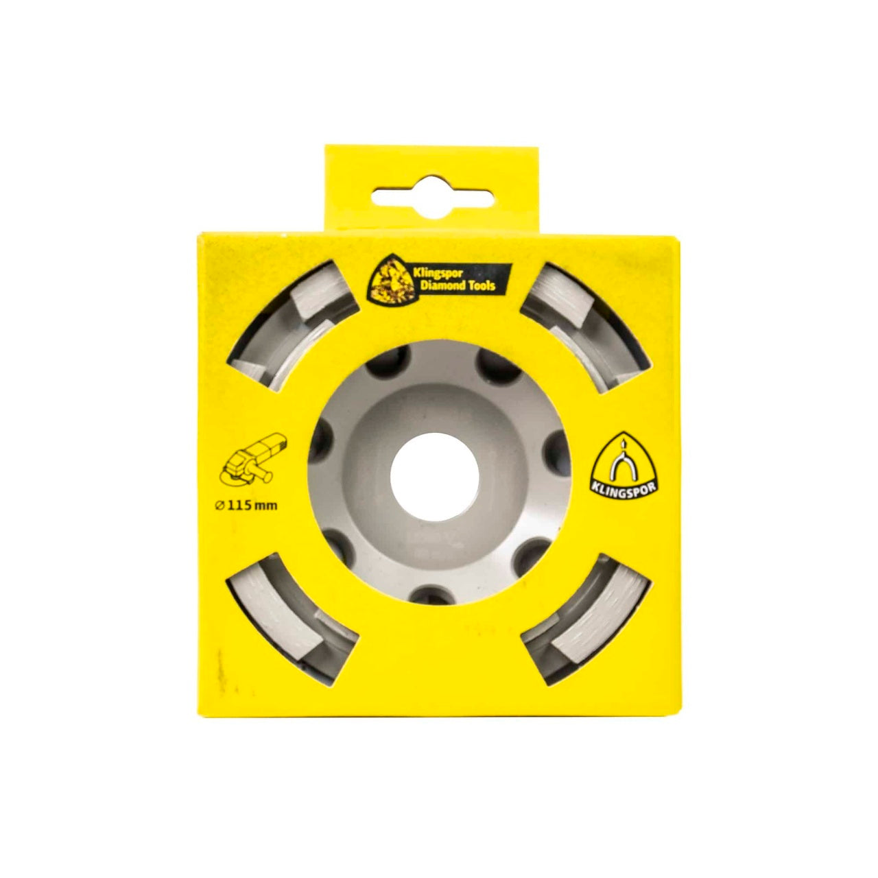 Disc diamantat oala pentru slefuit beton 115x8.2x22.23mm, 14 segmenti