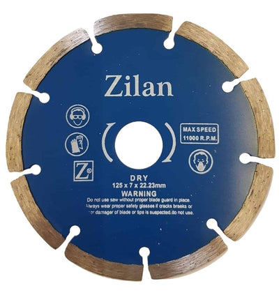 Disc diamantat segmentat 125x7x22.23mm pentru taiere material constructii