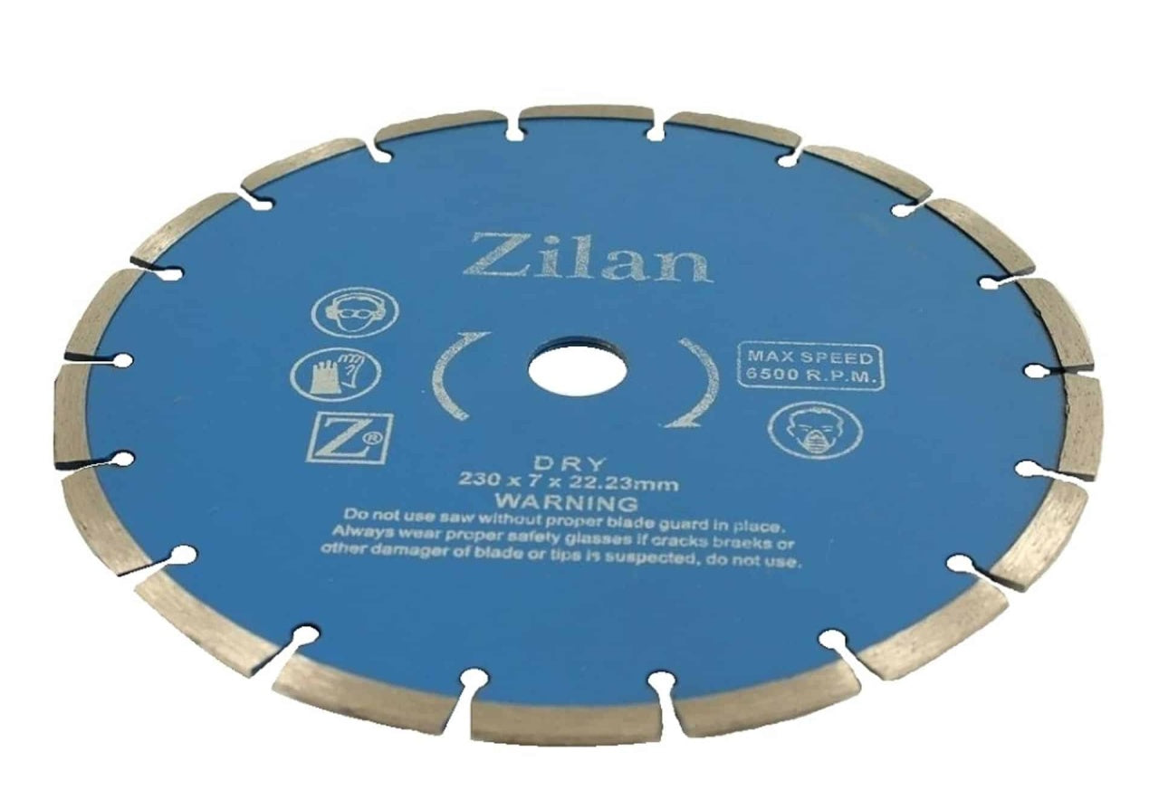 Disc diamantat segmentat 230x7x22.23mm pentru taiere uscata materiale diverse
