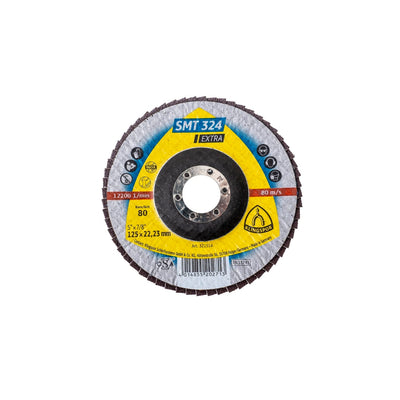 Disc lamelar frontal SMT 324, P80, 125x22.23 mm pentru slefuire otel si inox