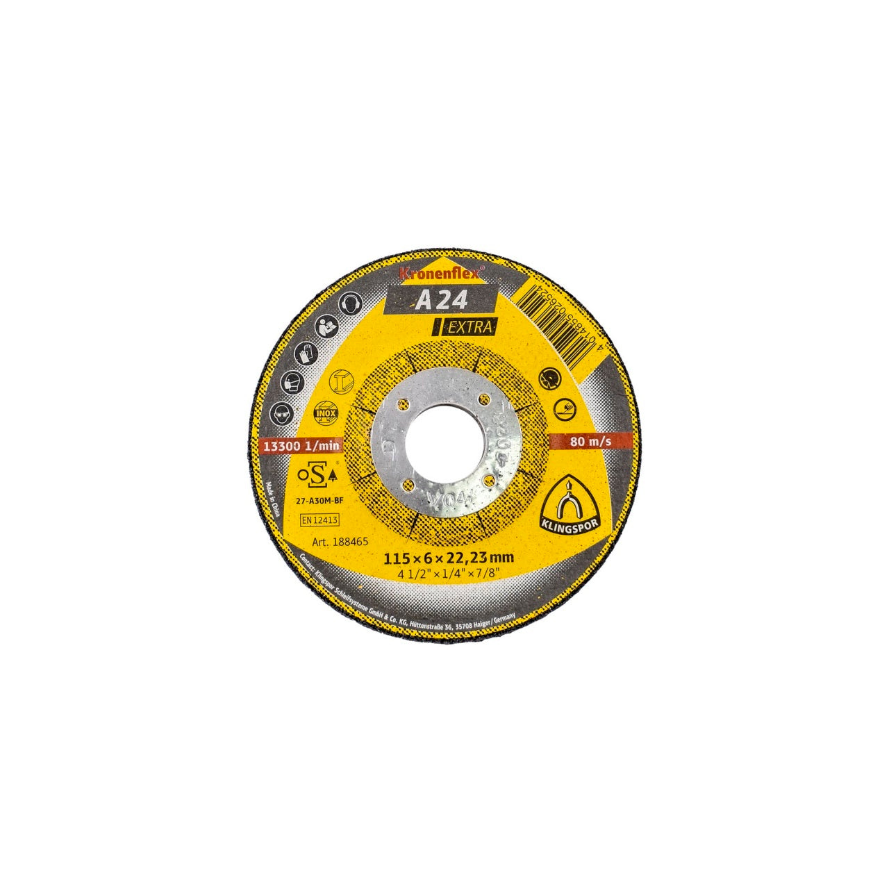 Disc polizare universal A 24 Extra, 115x6x22.23mm, duritate medie