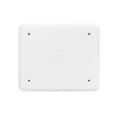 Doza de legatura cu capac, montaj incastrat, 118x96x50mm, IP40, capac alb