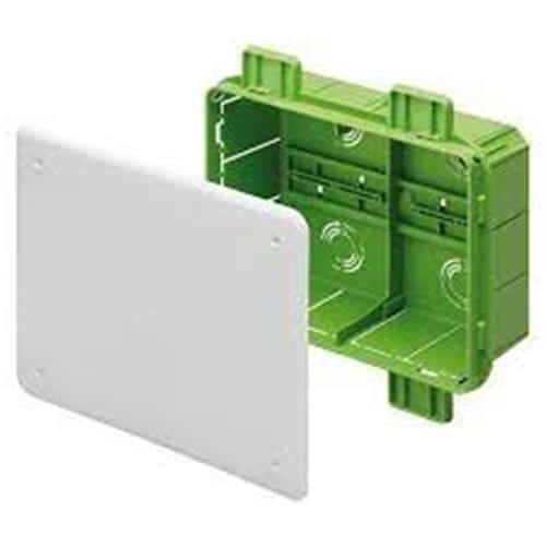 Doza de legatura cu capac, montaj incastrat, 196x152x75mm, IP40, rosie