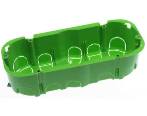 Doza ovala 6 posturi pentru gips-carton, verde, montaj rapid si sigur