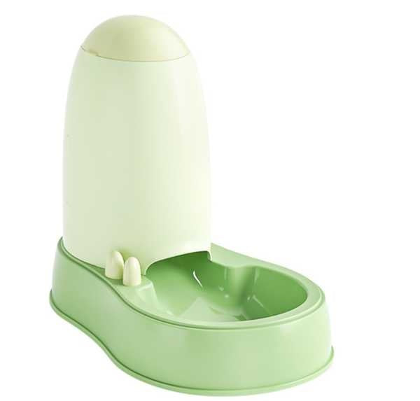 Dozator de hrana pentru animale, 1.9 L, Verde