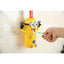 Dozator pasta de dinti, Minion, 2 suporturi pentru periuta de dinti, din plastic, galben