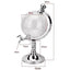 Dozator pentru bauturi FOXMAG24, in forma de Glob Pamantesc, plastic, transparent, 3.5 l