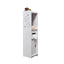 Dulap de baie, cu 3 compartimente, vertical, dimensiuni 80x20x24 cm, din MDF, alb