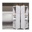 Dulap de baie, cu 3 compartimente, vertical, dimensiuni 80x20x24 cm, din MDF, alb