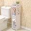 Dulap de baie, cu suport pentru hartie, dimensiuni 80x20x18cm, usor de instalat si demontat, din MDF, alb