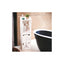 Dulap organizator pentru baie, cu 4 compartimente, din lemn si plastic, dimensiuni 80 x 20 x 20 cm, alb