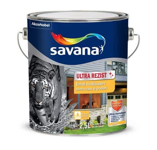 Email multisuprafete ultrarezistent negru 0.75L, finisaj satinat, pentru interior si exterior